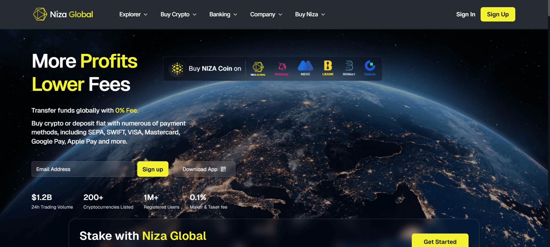 NIZA company website: part of work screenshot